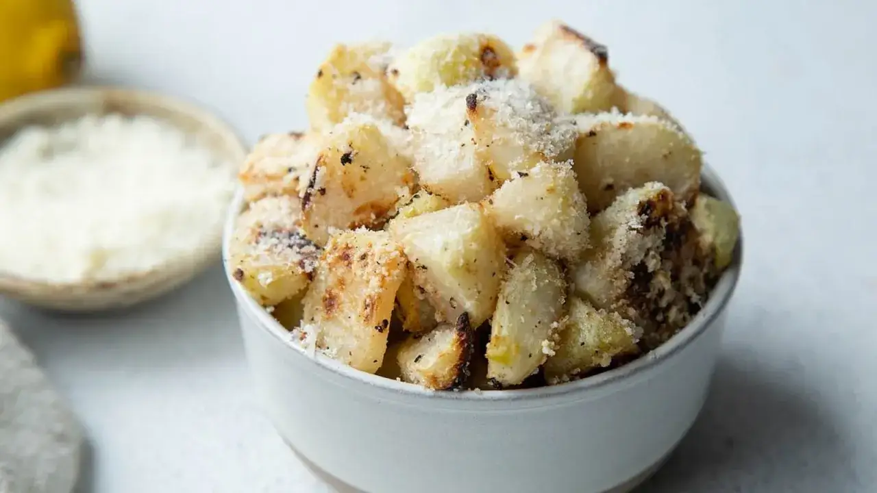 Gebackener Kohlrabi mit Parmesan, eine köstliche Idee für Kohlrabi Rezepte.